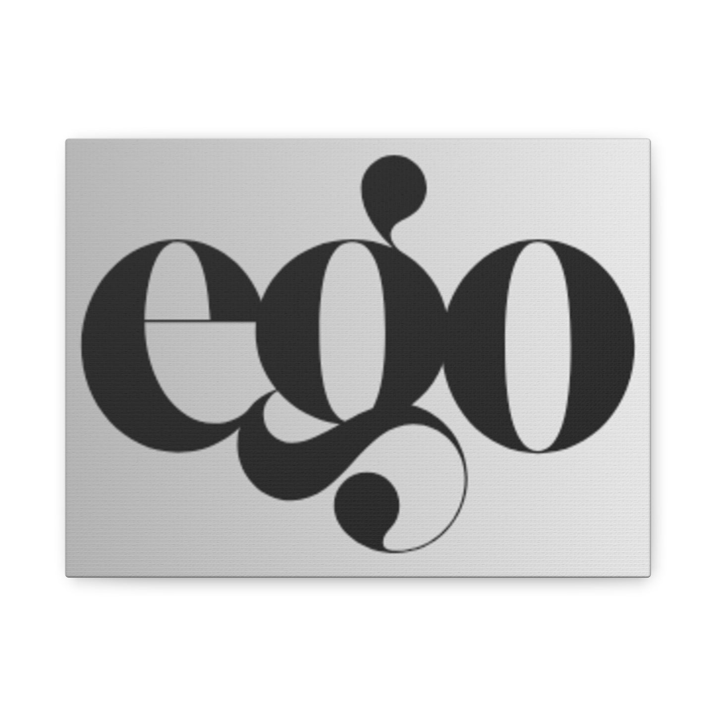 Stylish Wall Art Canvas with 'ego' Design