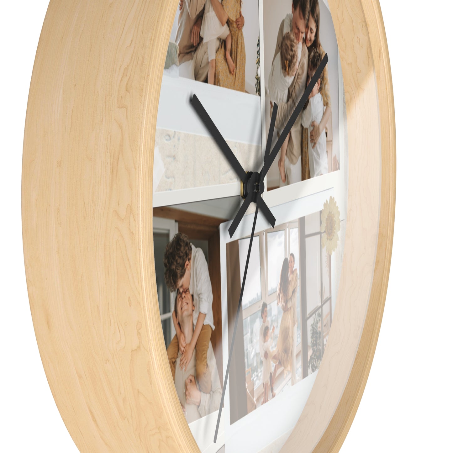 Personalized Family Photo Wall Clock, Home Accessories