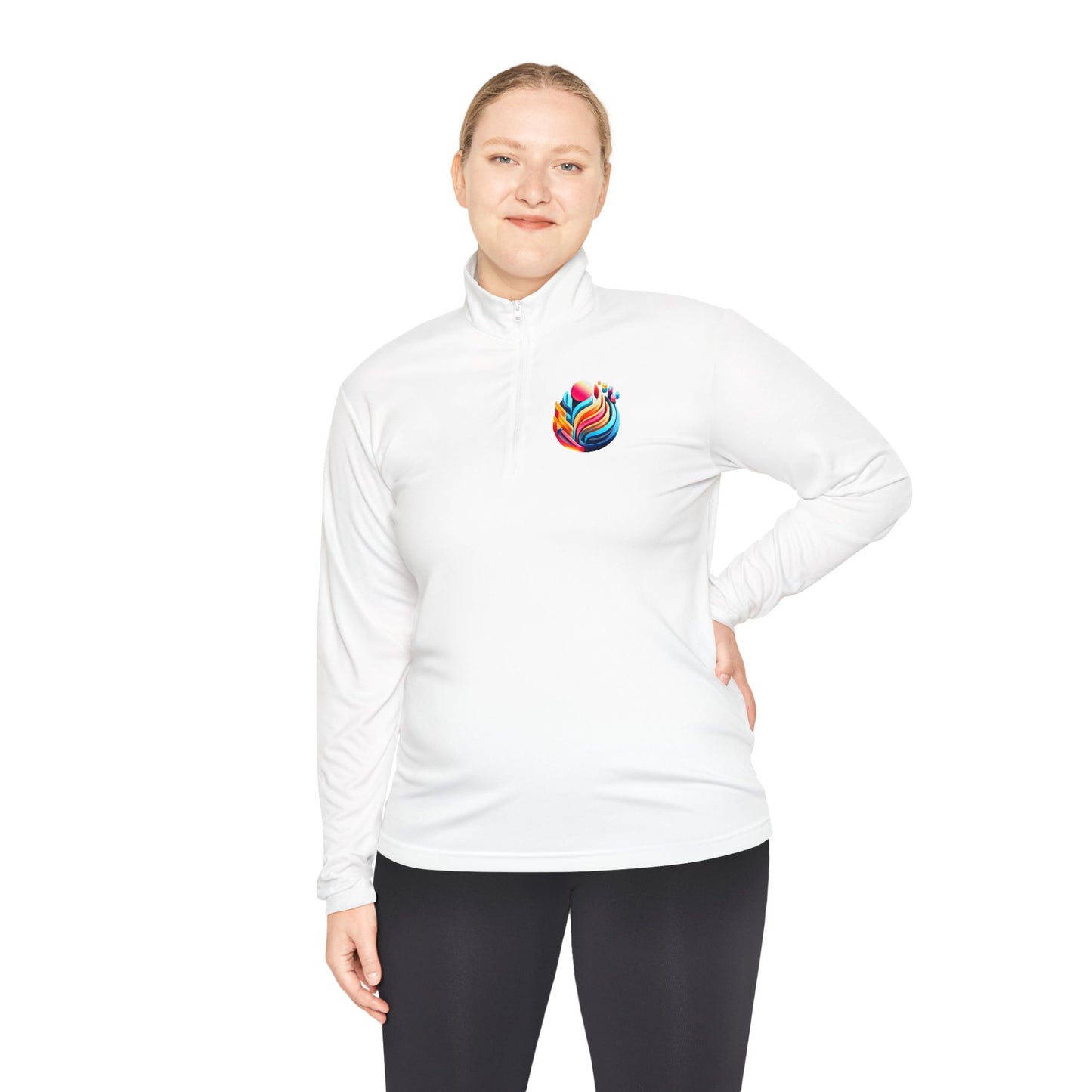 Vibrant Unisex Quarter-Zip Pullover