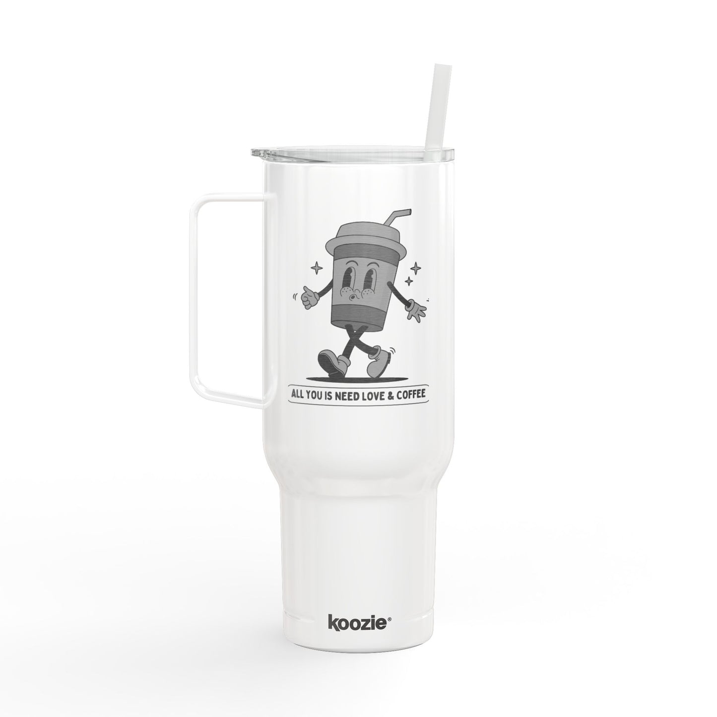 Engraved Insulated Tumbler, Travel Mug for Coffee Lovers