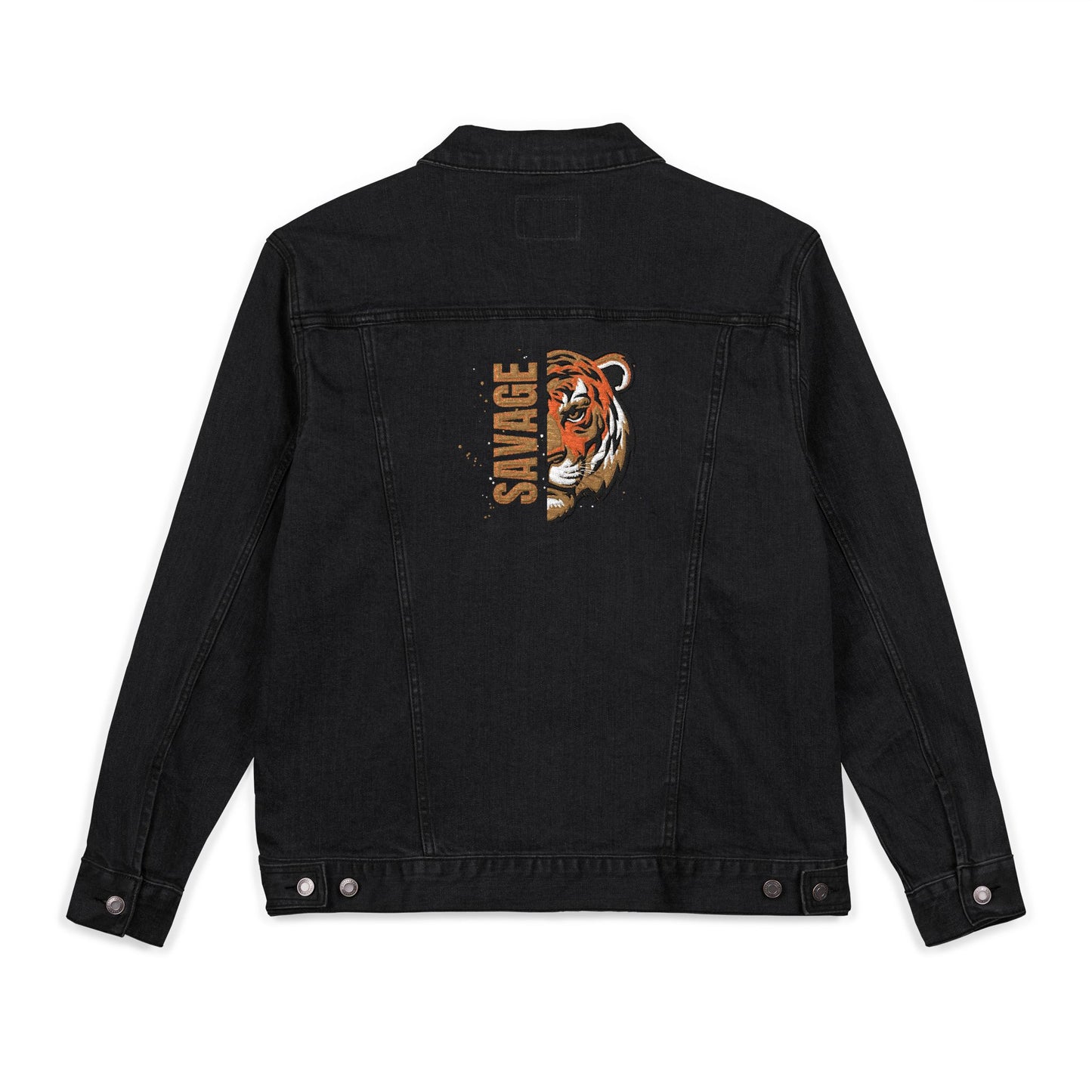 Embroidered Unisex Denim Jacket