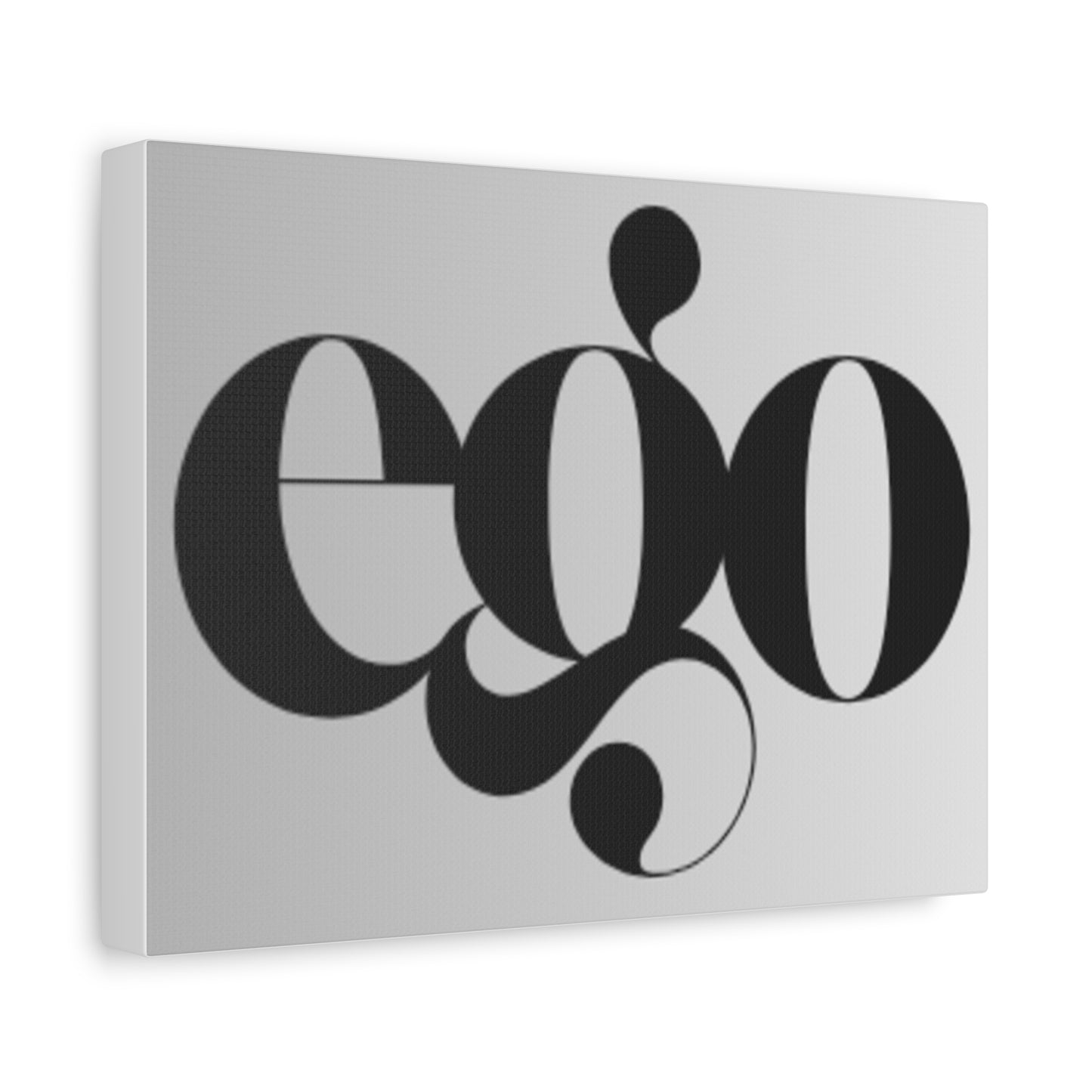 Stylish Wall Art Canvas with 'ego' Design