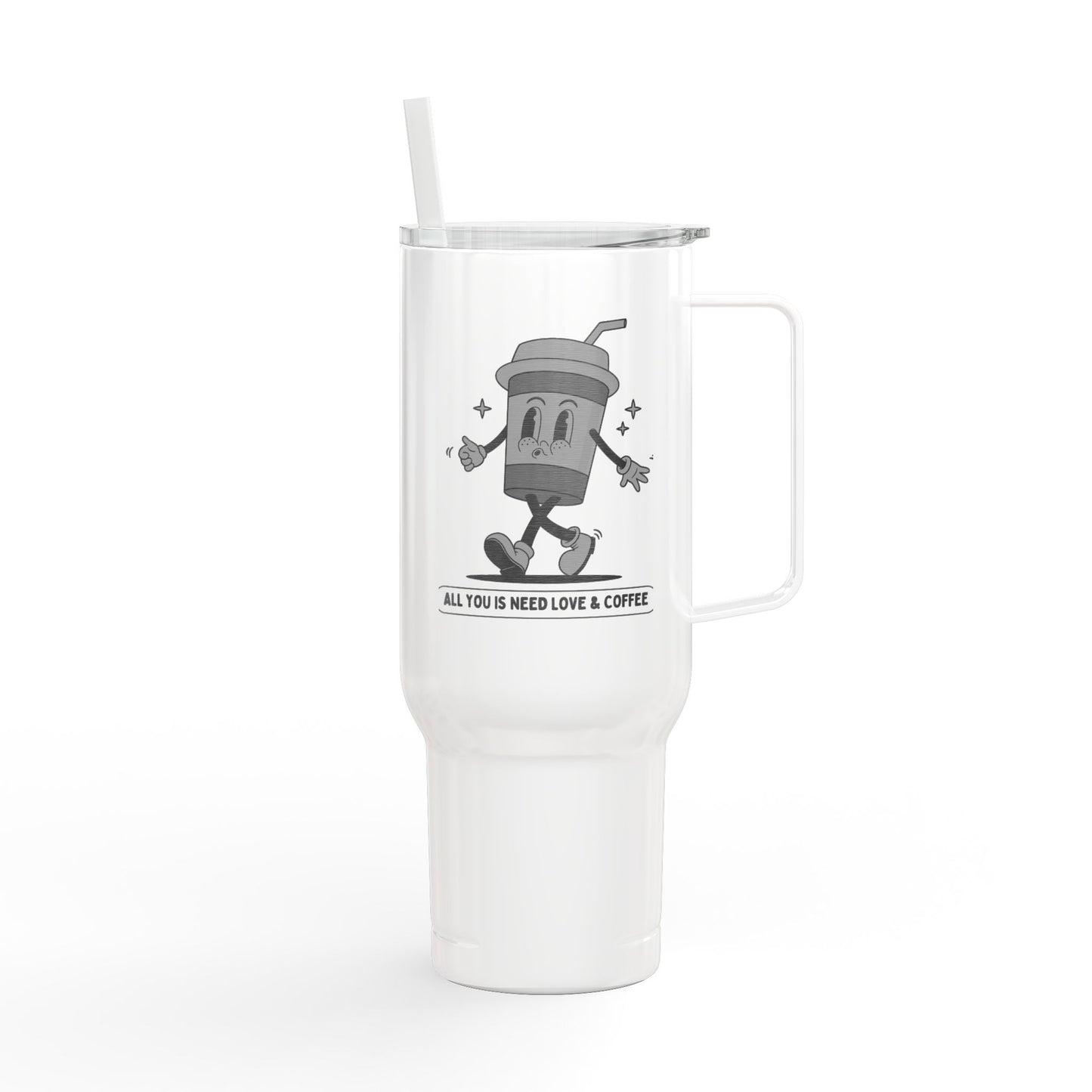 Engraved Insulated Tumbler, Travel Mug for Coffee Lovers