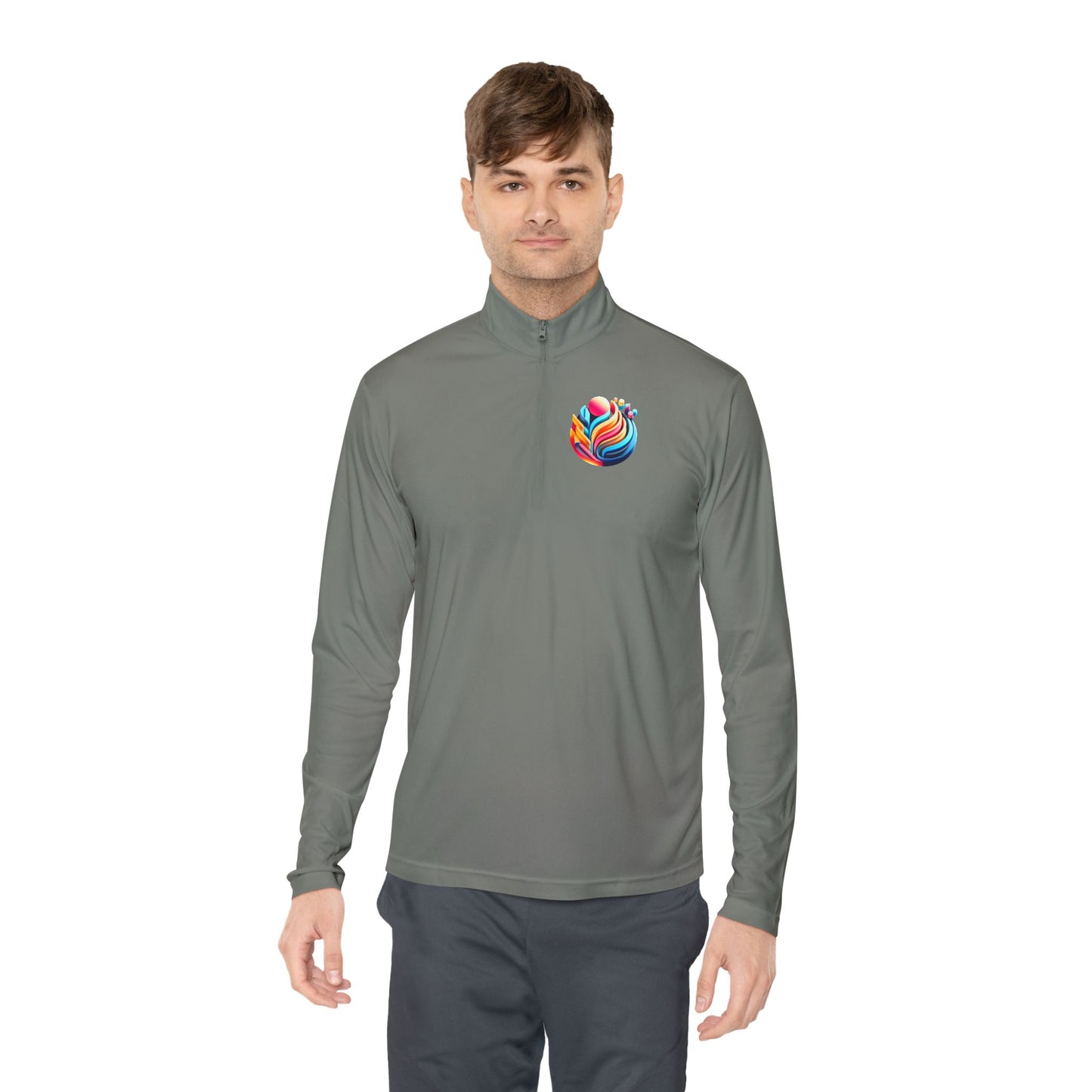 Vibrant Unisex Quarter-Zip Pullover