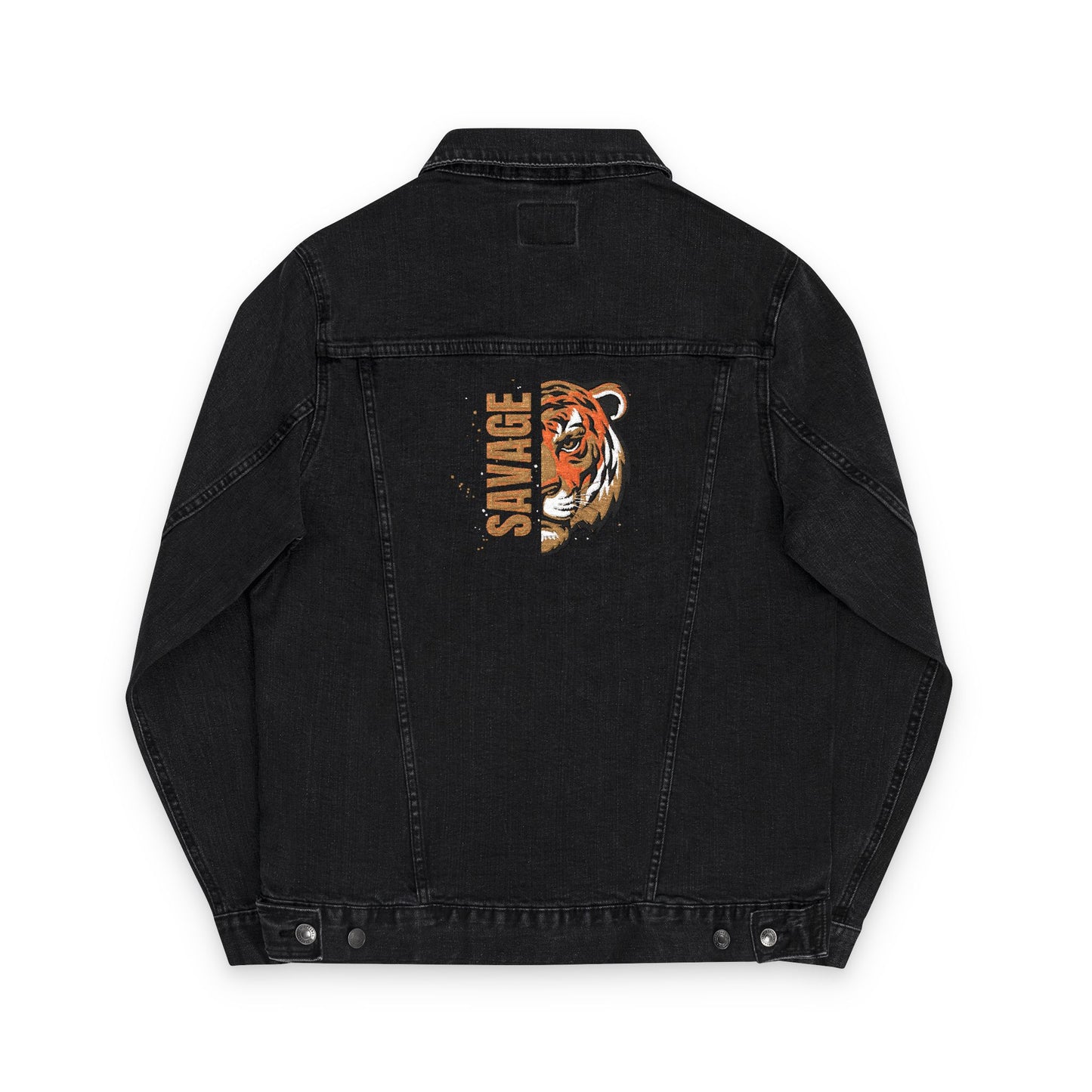Embroidered Unisex Denim Jacket