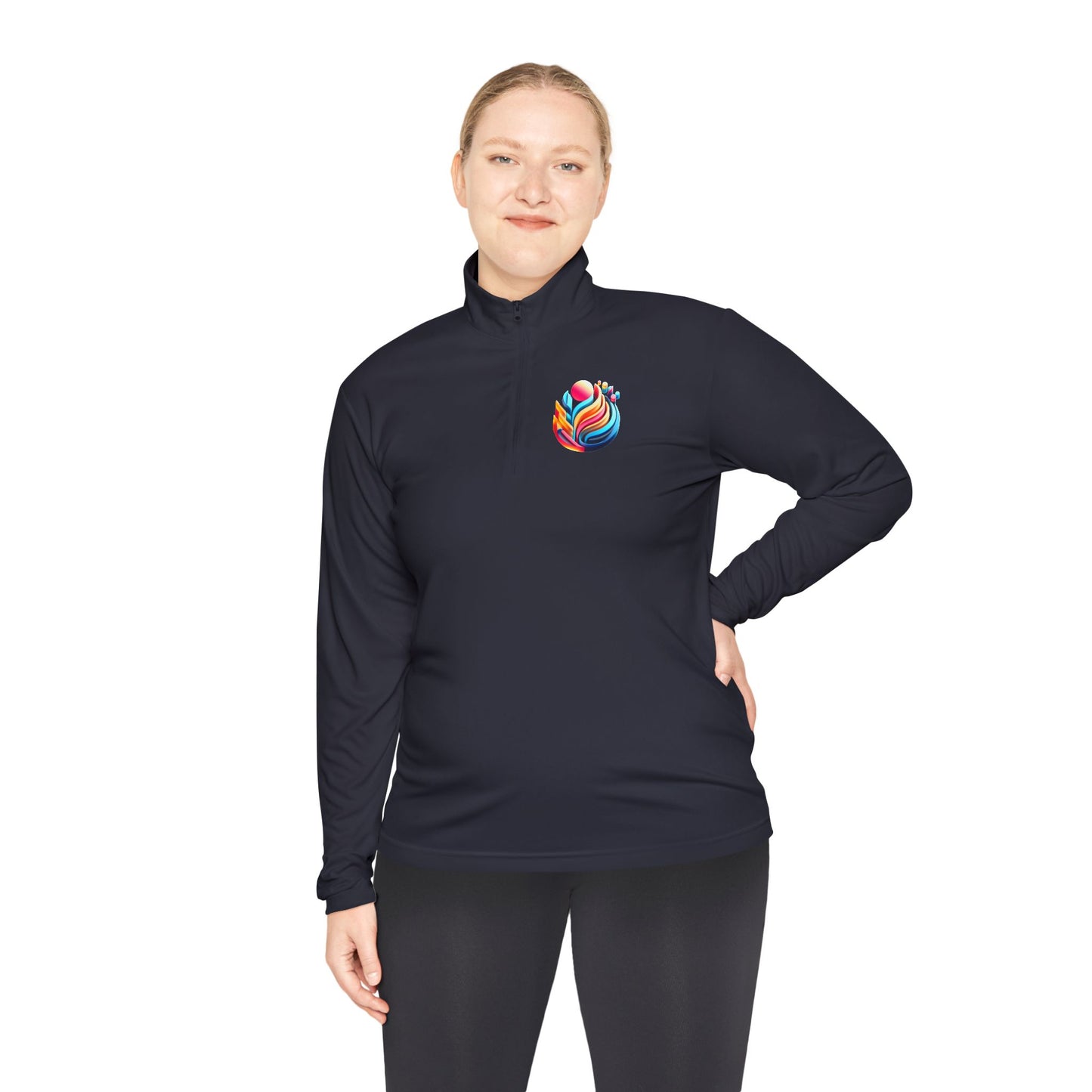 Vibrant Unisex Quarter-Zip Pullover