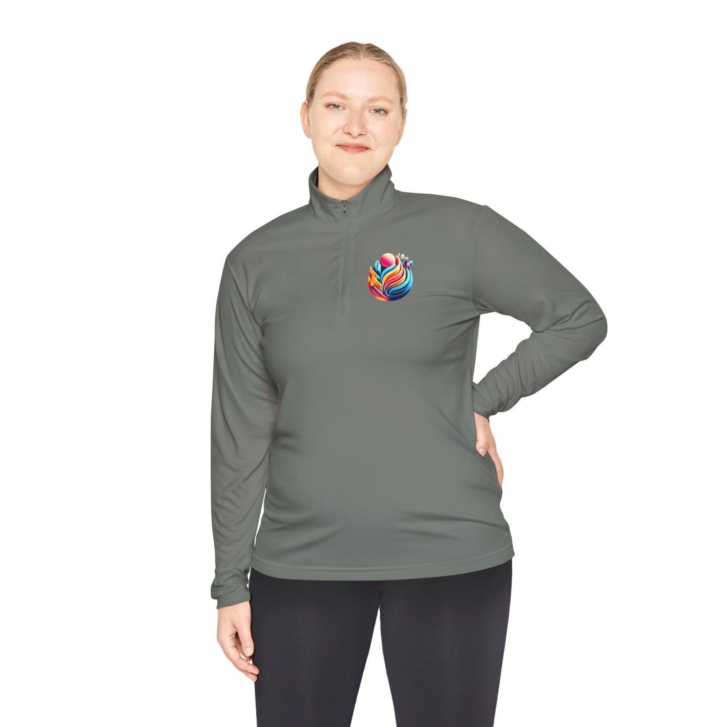 Vibrant Unisex Quarter-Zip Pullover
