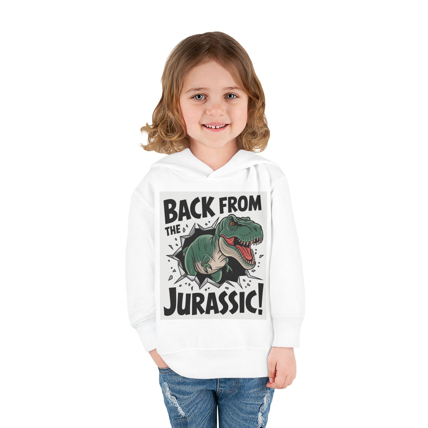 Dinosaur-Themed Toddler Fleece Hoodie - Kids Pullover