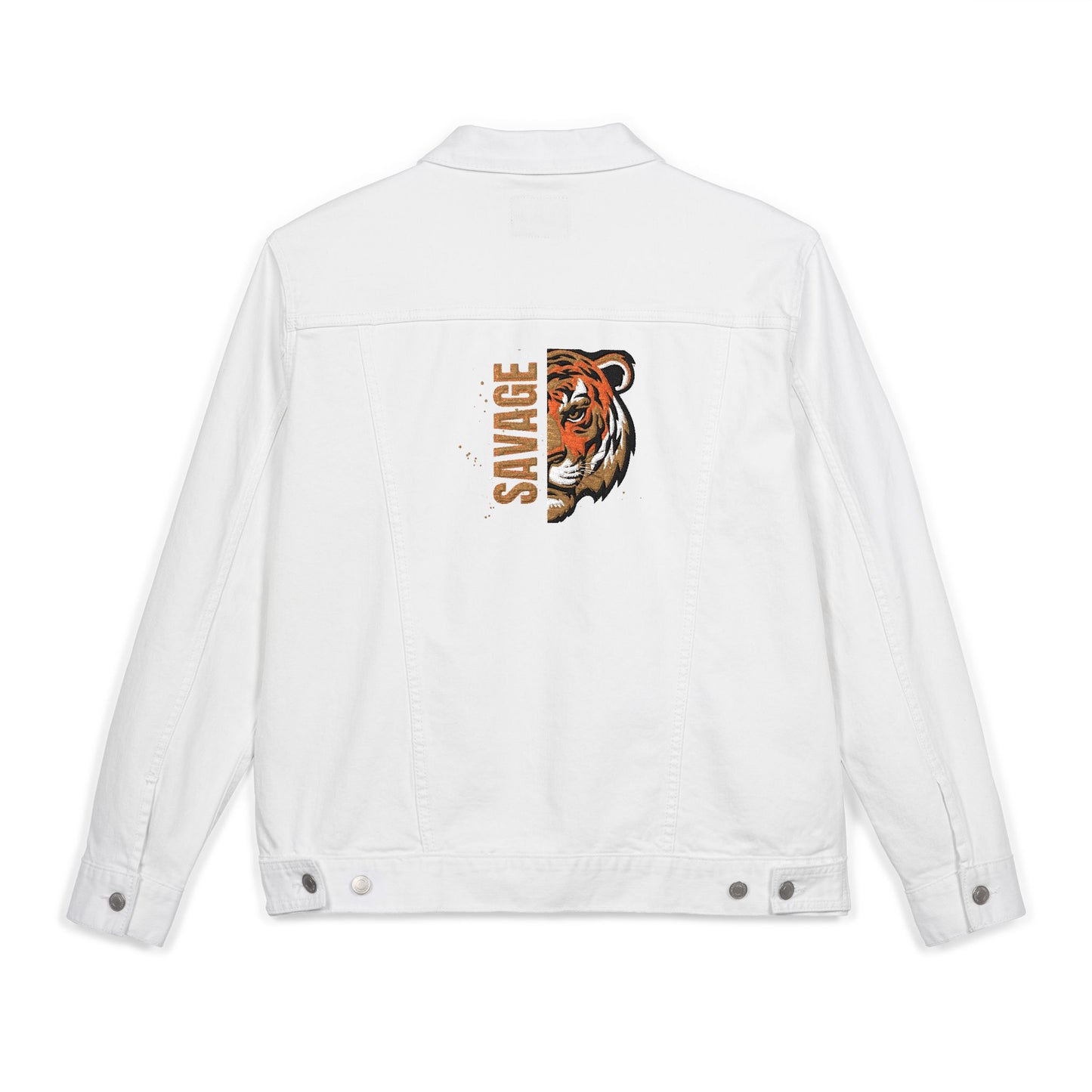 Embroidered Unisex Denim Jacket