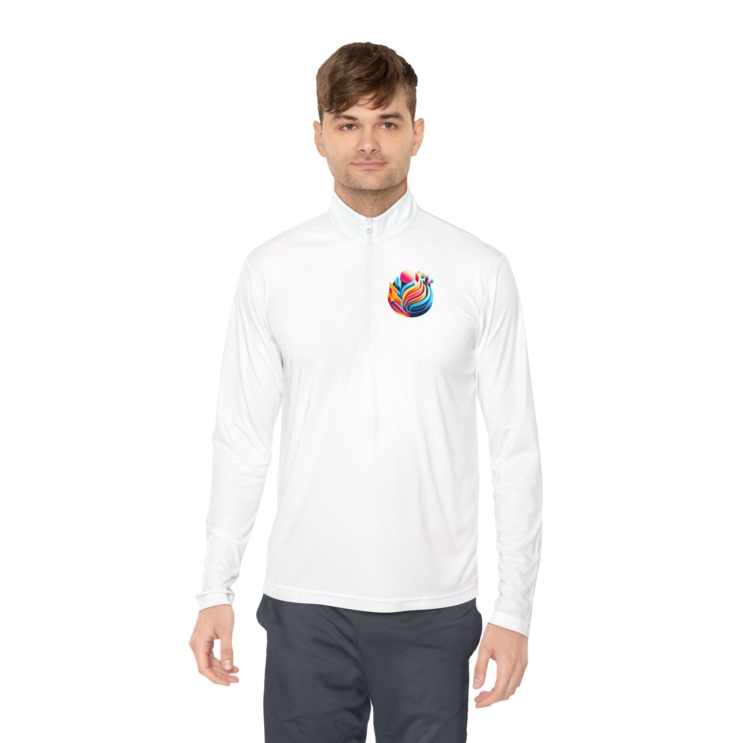 Vibrant Unisex Quarter-Zip Pullover