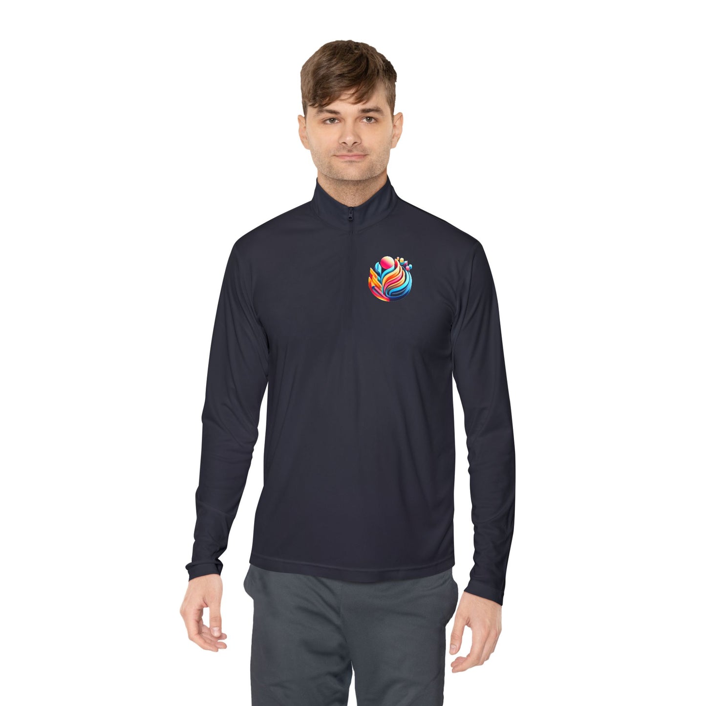 Vibrant Unisex Quarter-Zip Pullover