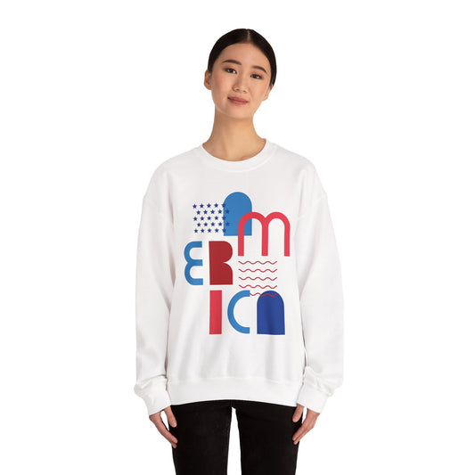 Bold Graphic Crewneck Sweatshirt