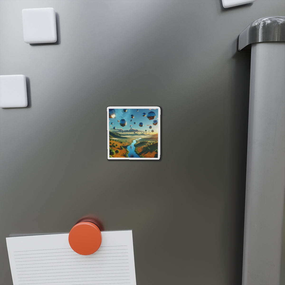 Die-Cut Magnets - Whimsical Landscape Nature-Inspired Decor and Gifts