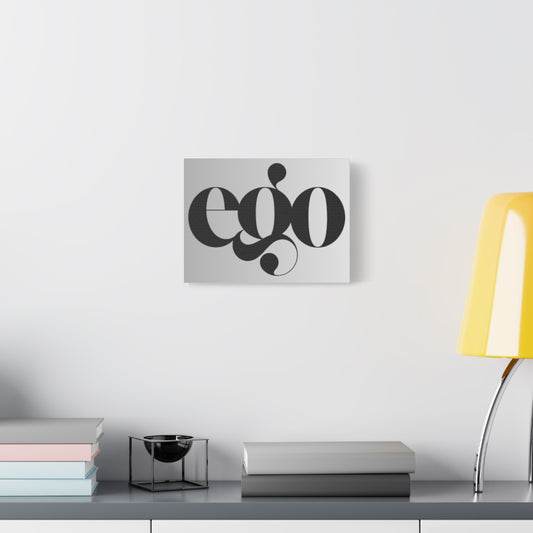 Stylish Wall Art Canvas with 'ego' Design